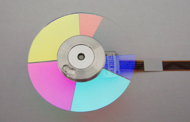 color wheel on projector